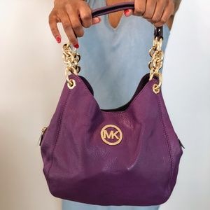 Michael Kors Bag Purple/Gold